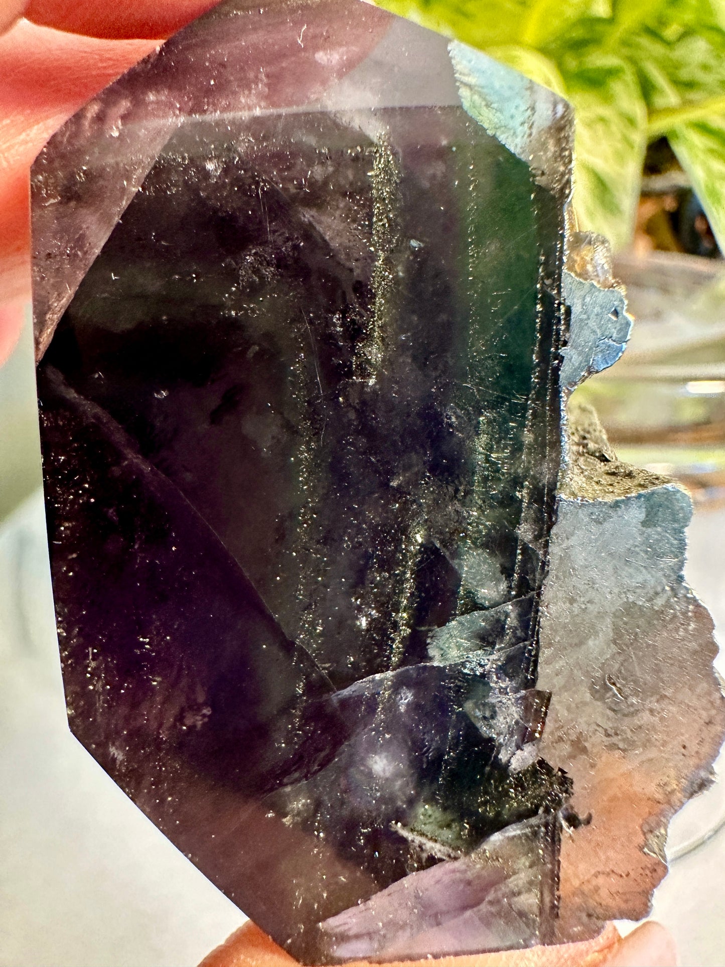 Pyrite in Fluorite Raw Edge Tower — G
2.2 in tall × 1.5 in wide × 0.8 in thick | 3.4 oz
Clarity | Prosperity | Energetic Shielding - Katie's Mystic Crystals