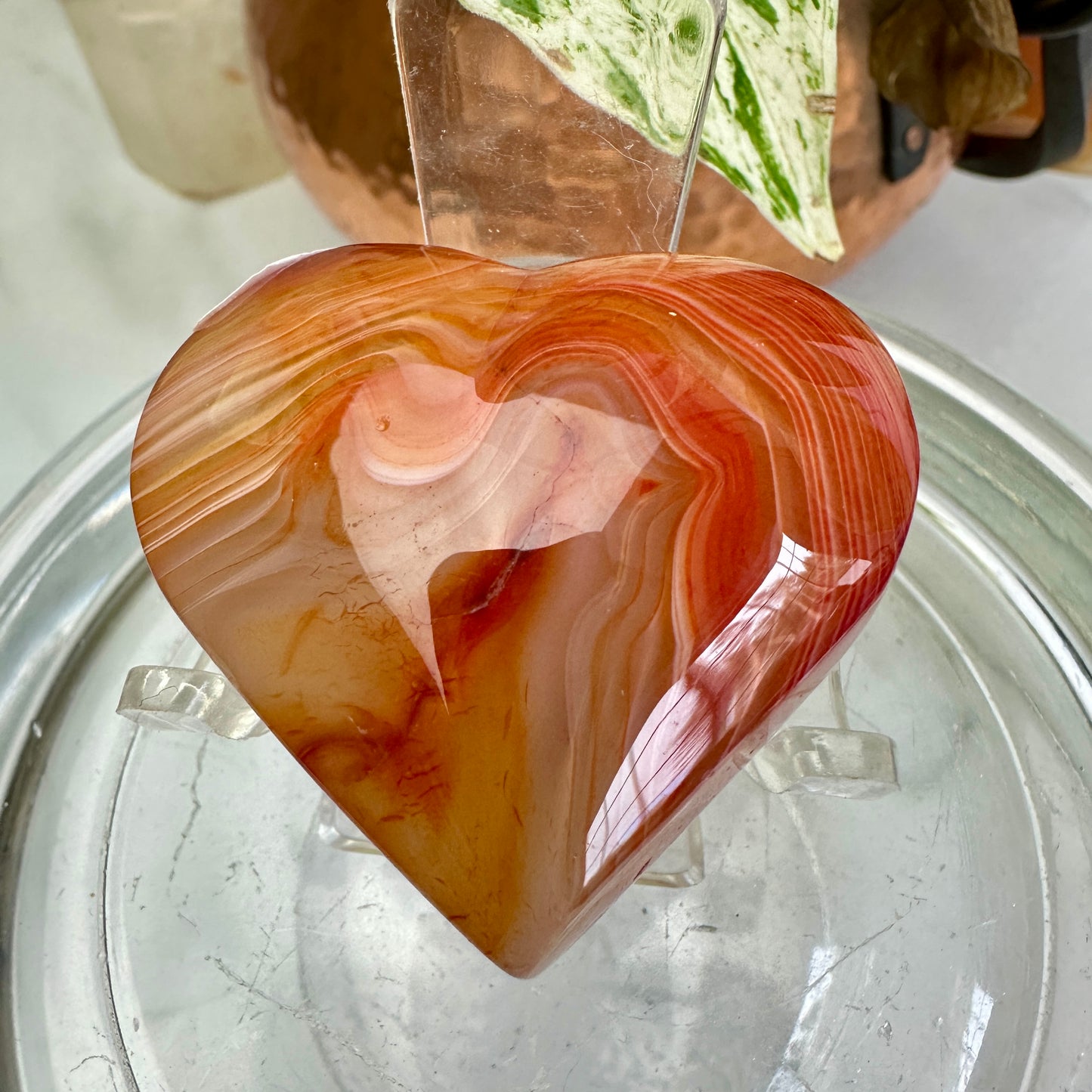 Carnelian Agate Hearts