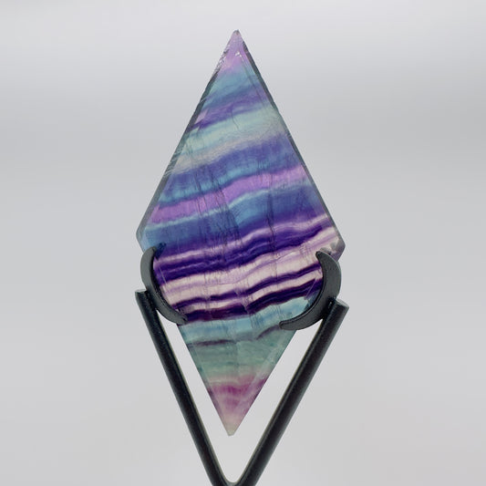 Fluorite Rhombus with Stand 3.8in