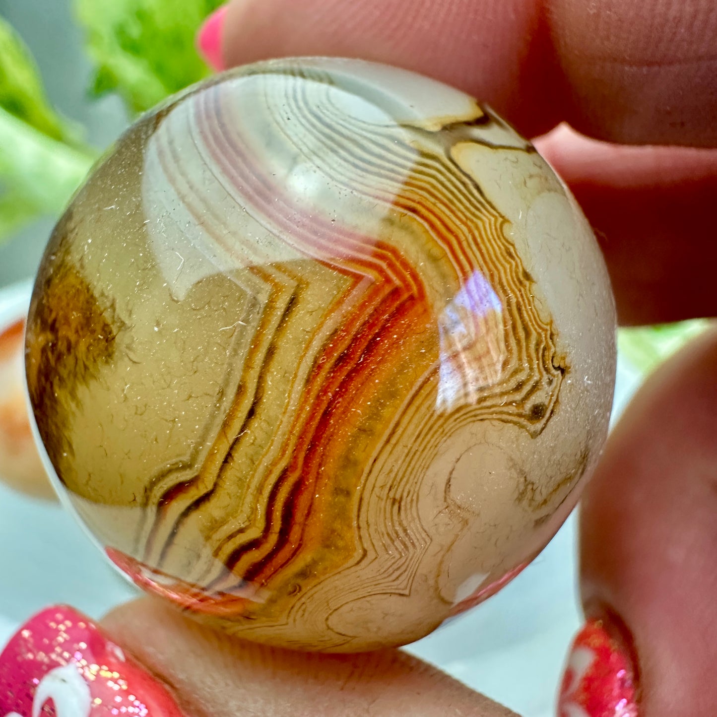Sardonyx Sphere - Katie's Mystic Crystals