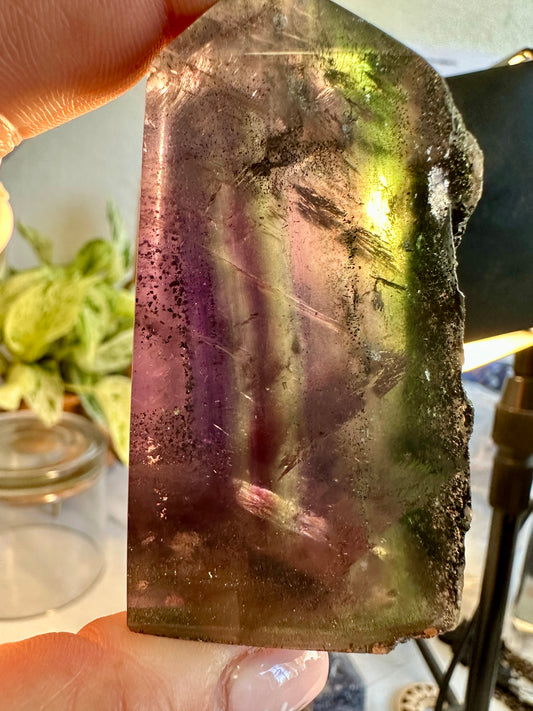 Pyrite in Fluorite Raw Edge Tower — B
2.7 in tall × 1.3 in wide × 1 in thick | 5.4 oz
Abundance | Clarity | Empowered Focus - Katie's Mystic Crystals