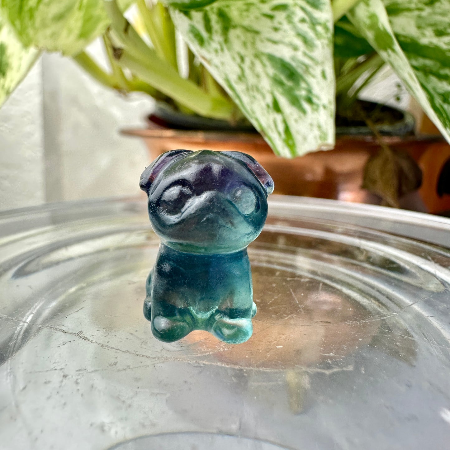 Mini Fluorite Crystal Figurines - Micro Mini Figurines - Natural Crystal Home Decor