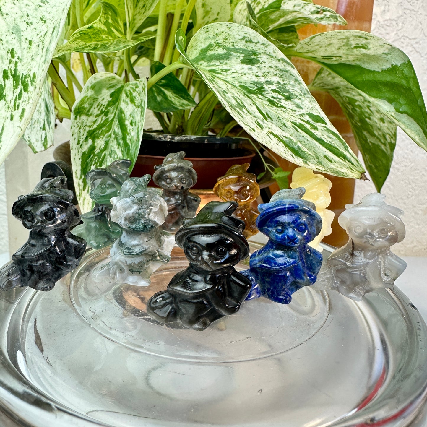 Mini Witch Cats on Brooms — 1.2 inch
Protection | Magic | Playful Energy