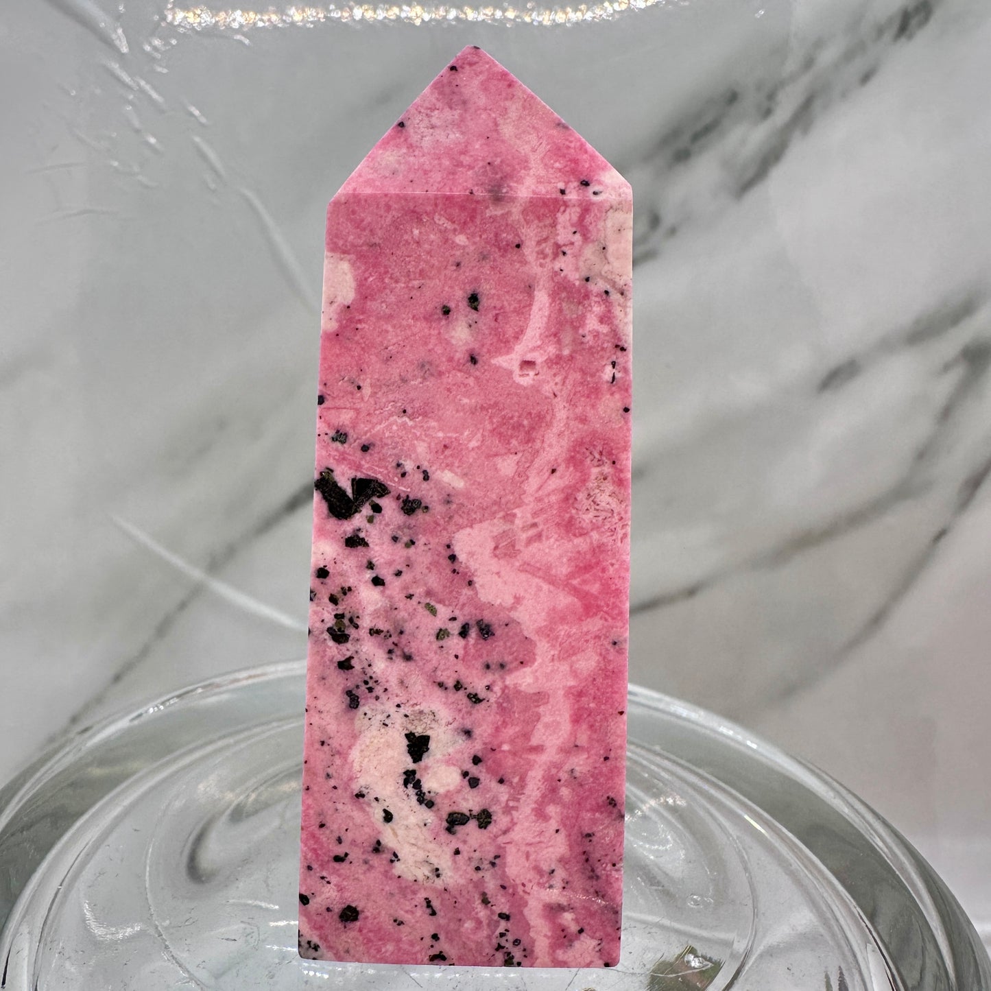Peruvian Rhodonite Tower - Katie's Mystic Crystals