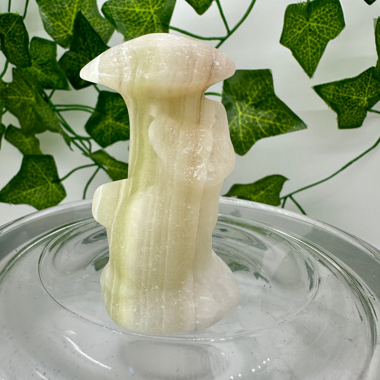 Mushroom Cat Carving - Katie's Mystic Crystals