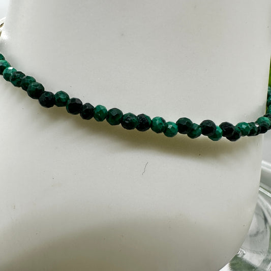 Minimalist Faceted Malachite Bracelet - Katie's Mystic Crystals