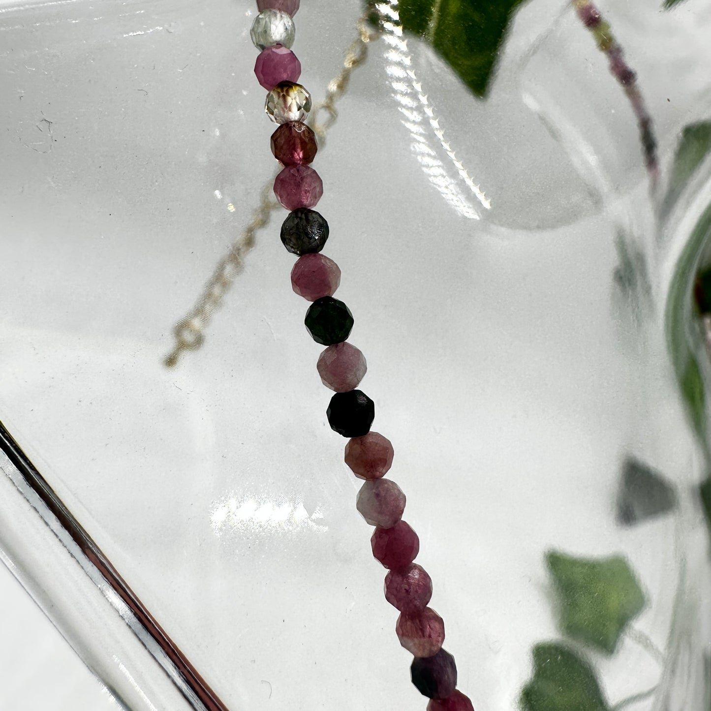 Minimalist Watermelon Tourmaline Necklace - Katie's Mystic Crystals