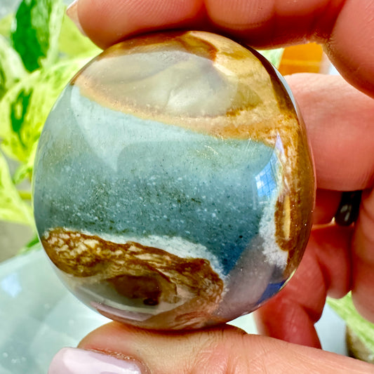 Polychrome Jasper Palm Stones - Katie's Mystic Crystals