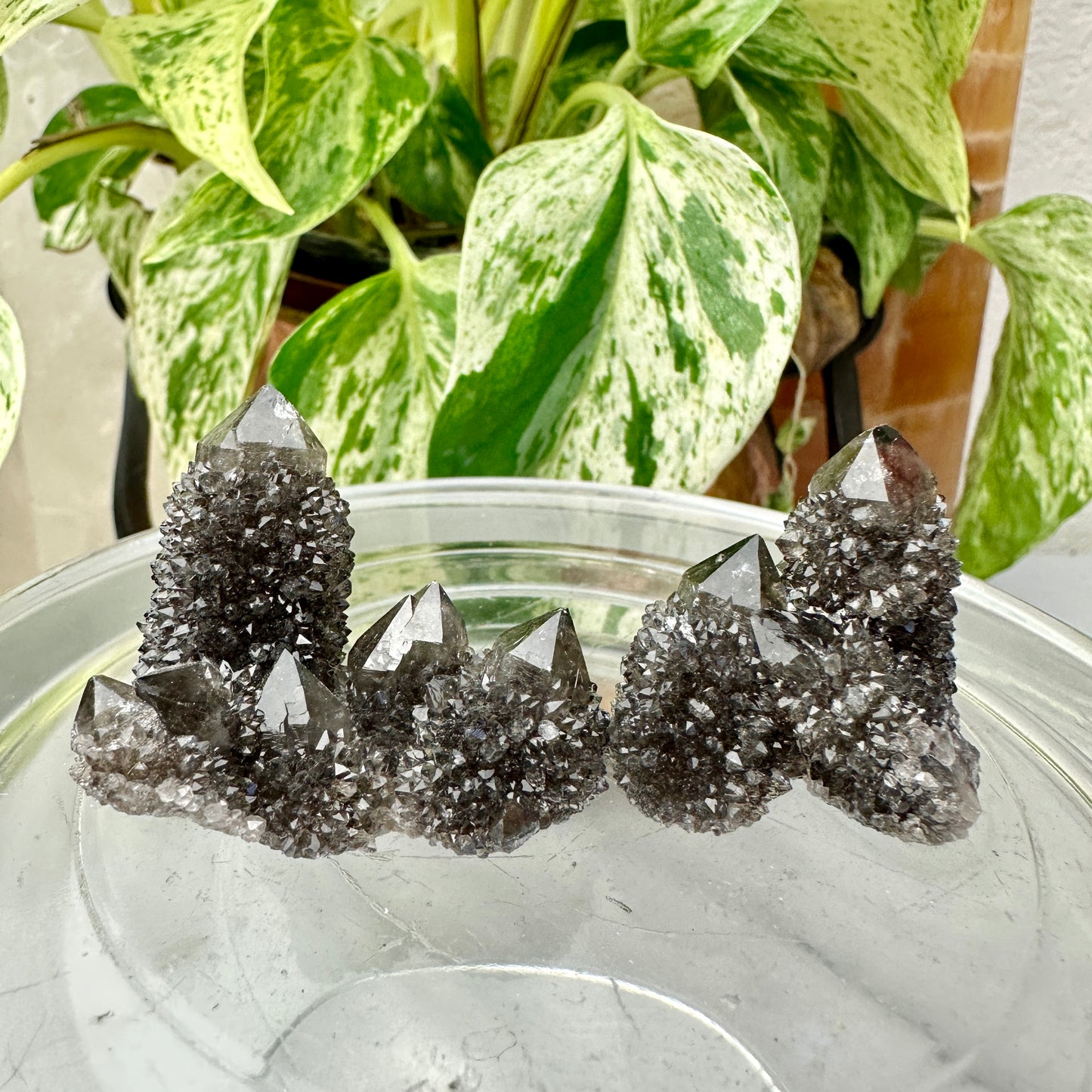 Smoky Spirit Quartz Clusters – Ethereal Light + Protective Energy (A: 20g | B: 16g)