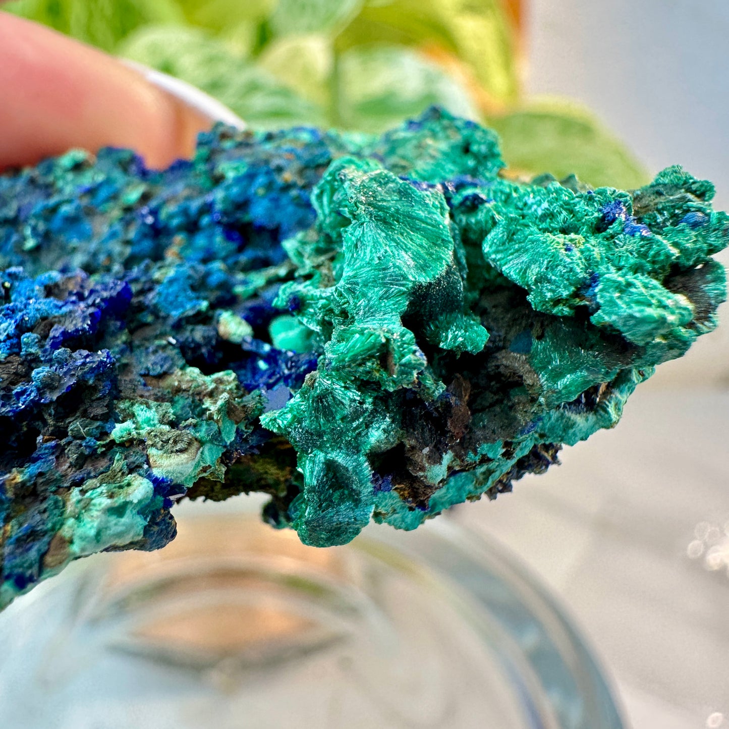 Azurite & Malachite Specimen — 36 grams | Morocco
Third Eye Activation | Transformation | Heart Healing