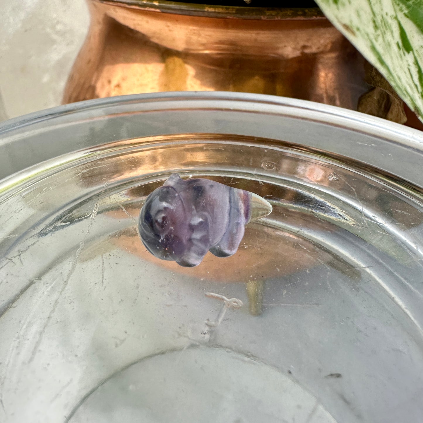 Mini Fluorite Crystal Figurines - Micro Mini Figurines - Natural Crystal Home Decor