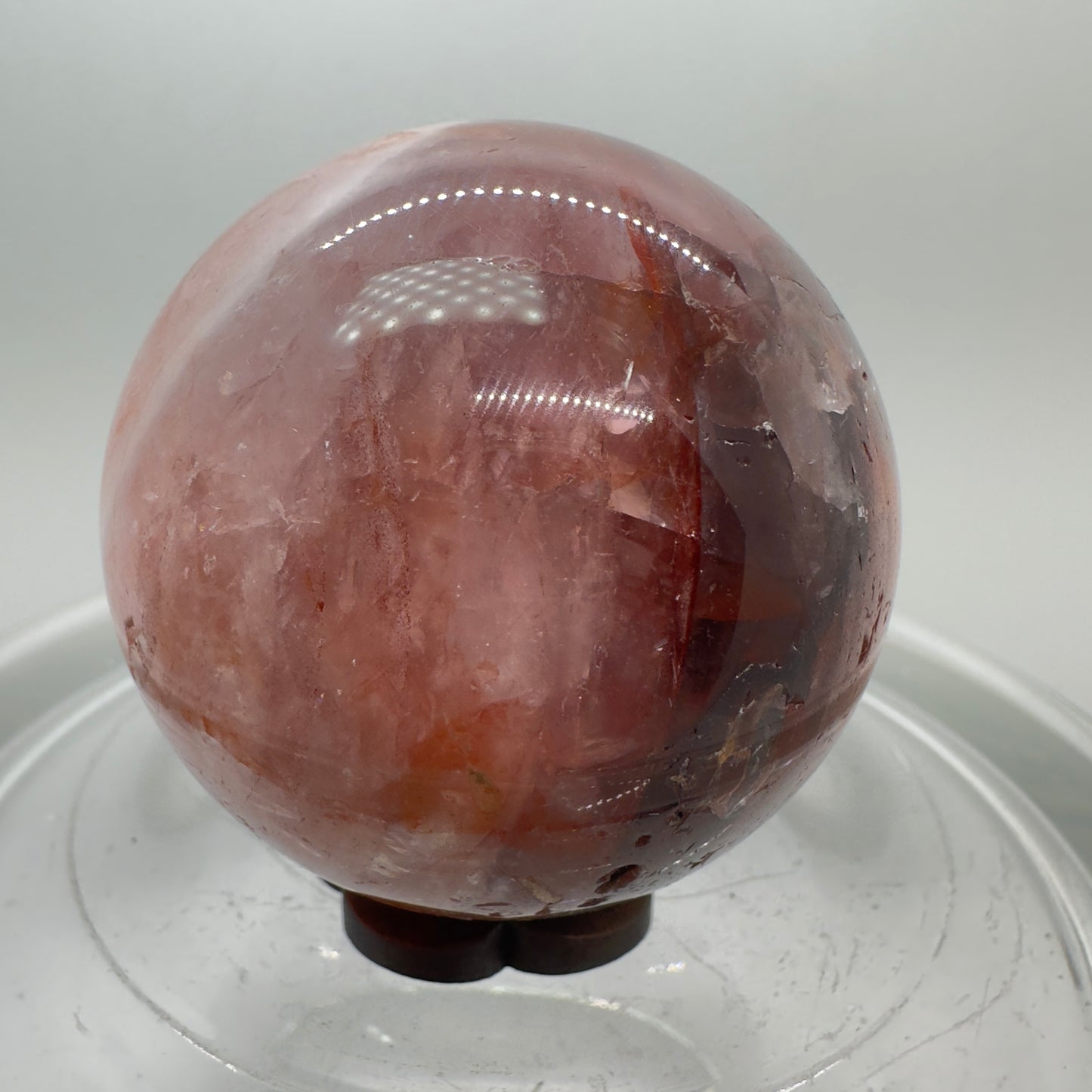 51mm Fire Quartz Crystal Sphere