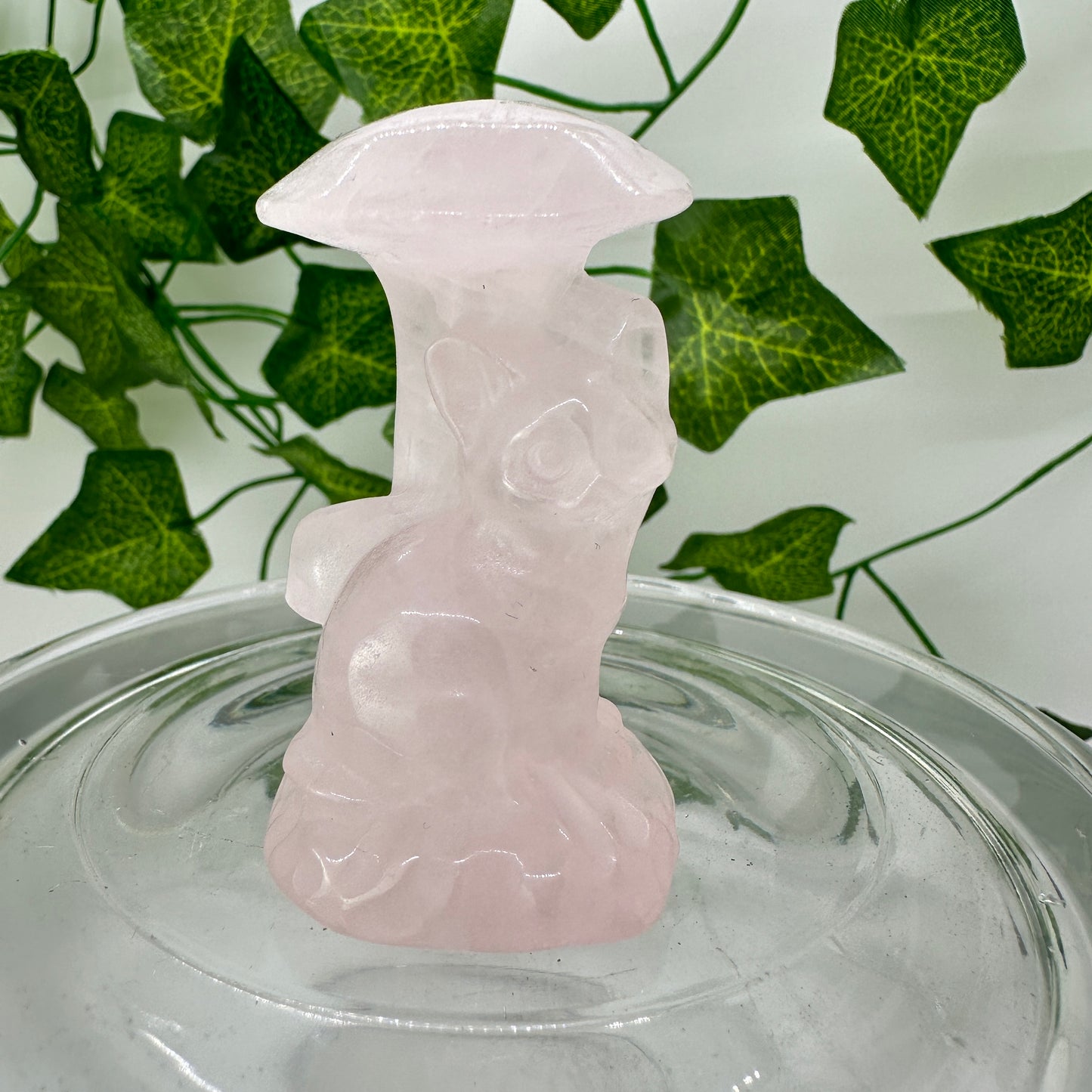Mushroom Cat Carving - Katie's Mystic Crystals