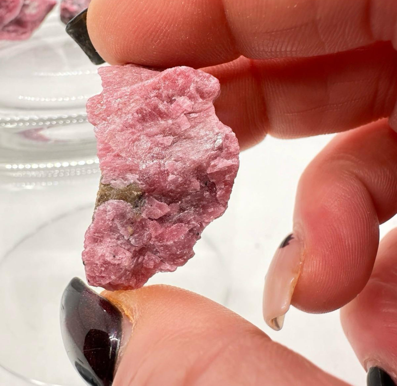 Raw Gemmy Rhodonite