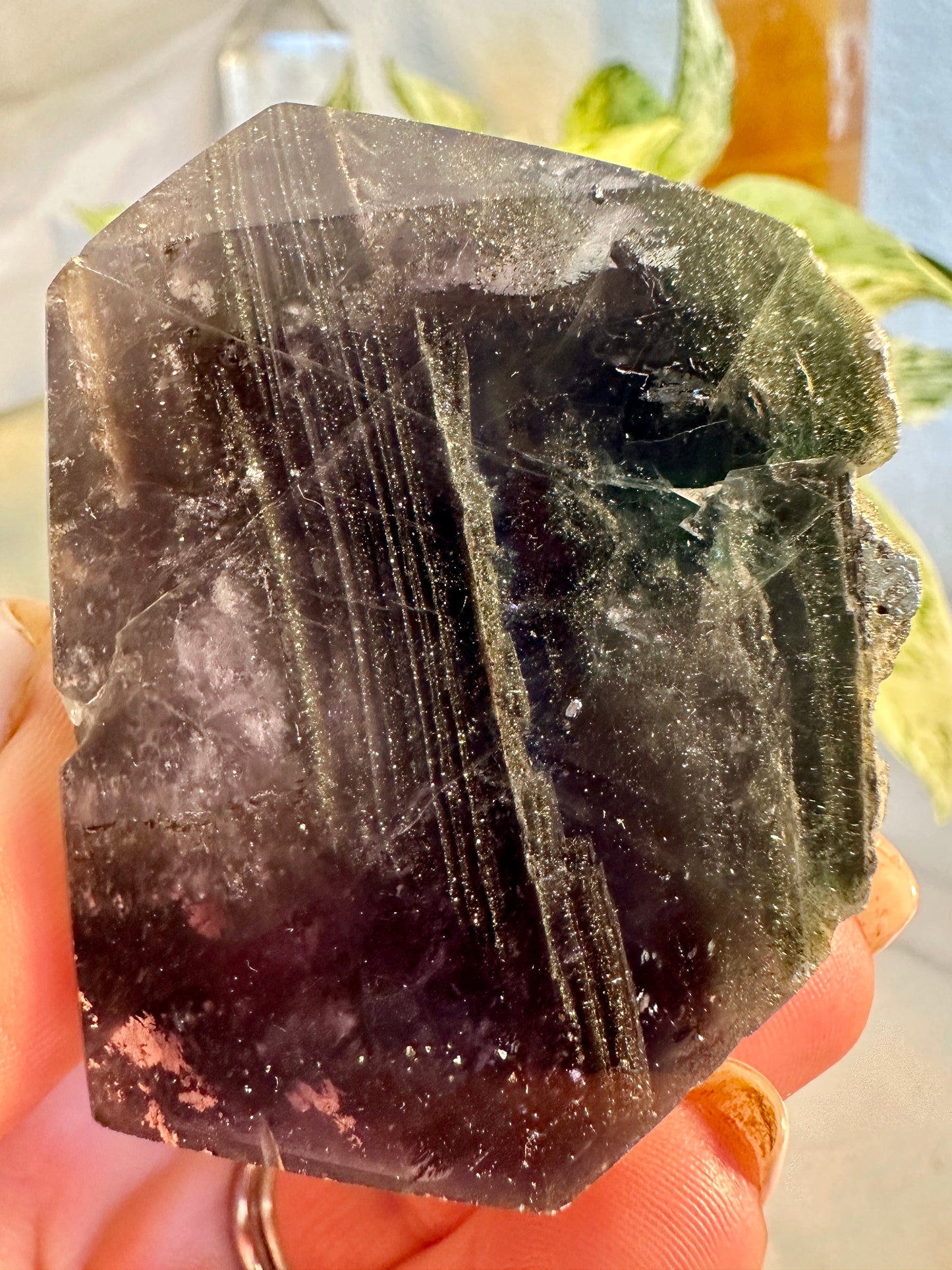Pyrite in Fluorite Raw Edge Tower — D
2.3 in tall × 1.7 in wide × 0.9 in thick | 5 oz
Focus | Protection | Abundance Mindset - Katie's Mystic Crystals