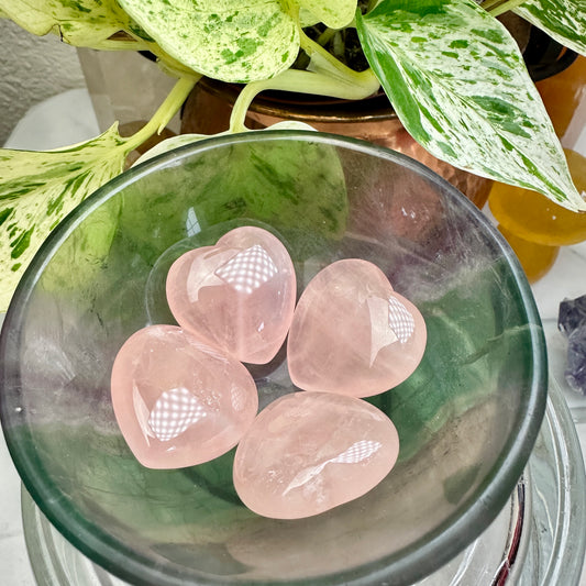 Mini Rose Quartz Heart - 1 Inch