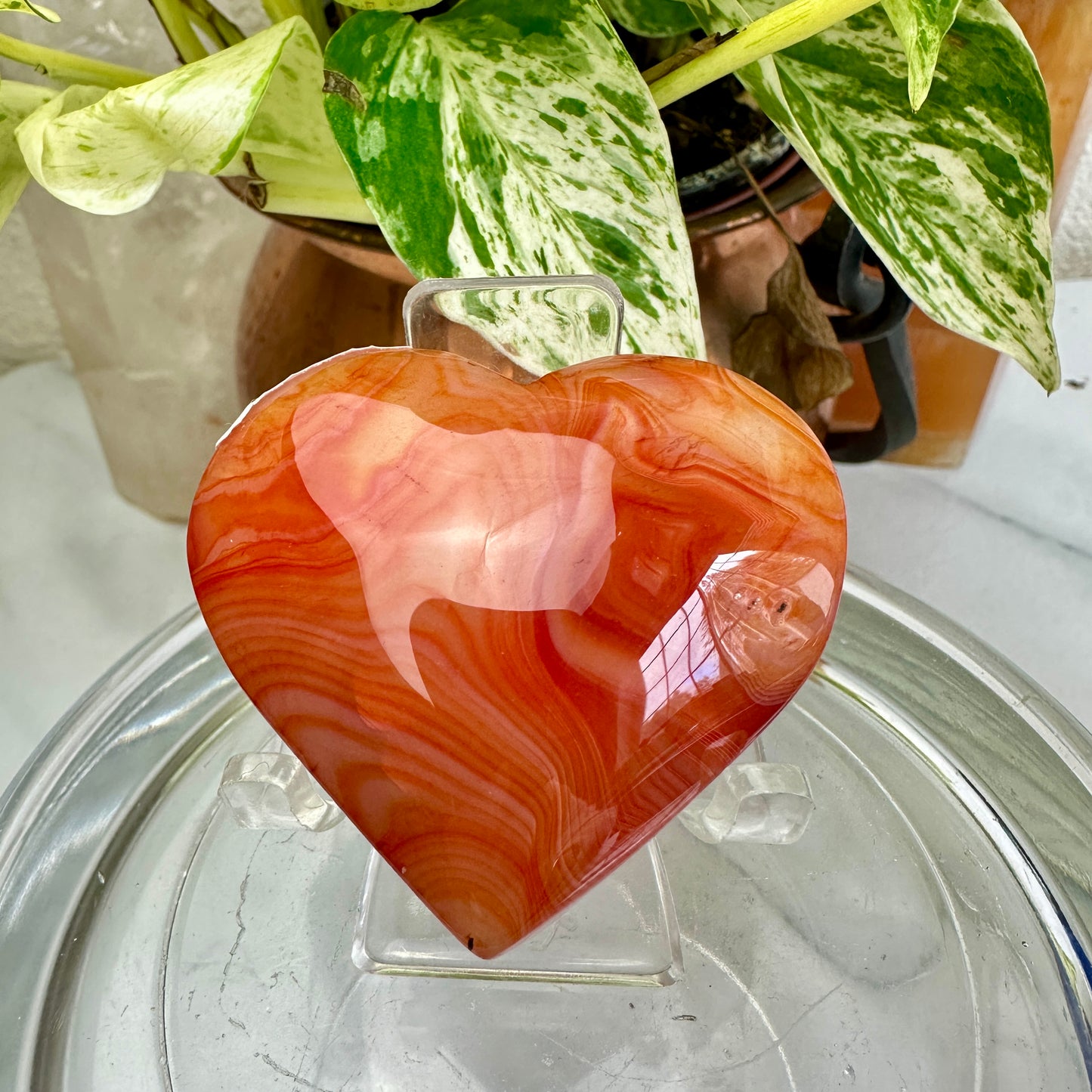 Carnelian Agate Hearts