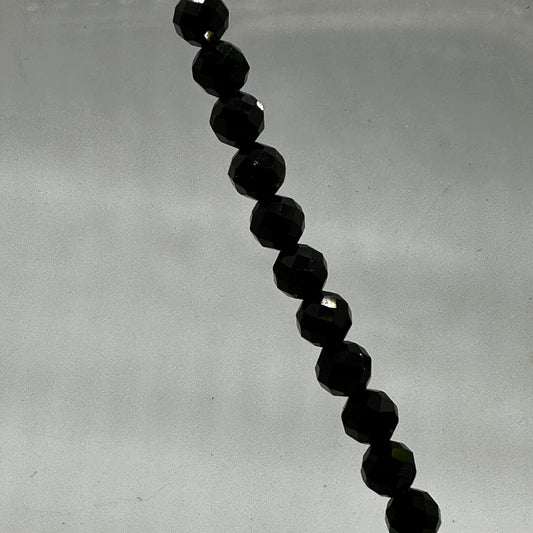 Minimalist Black Tourmaline Faceted Necklace - Katie's Mystic Crystals