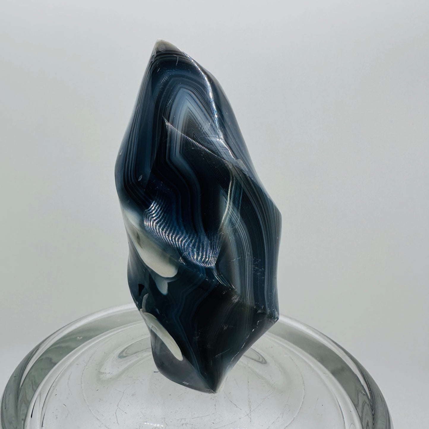 Orca Agate Flames