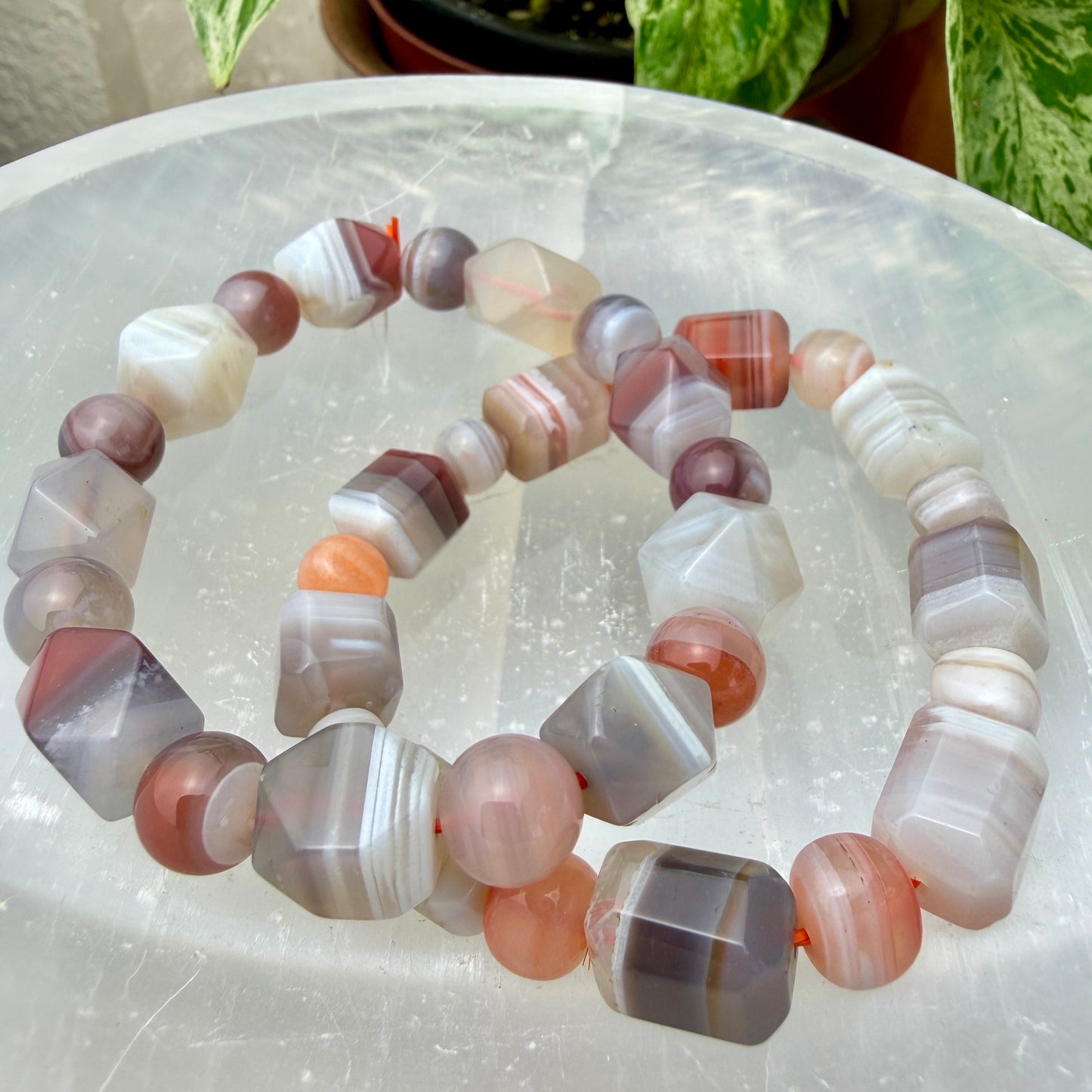 9–16mm Crystal Bead Bracelets – Genuine Gemstones