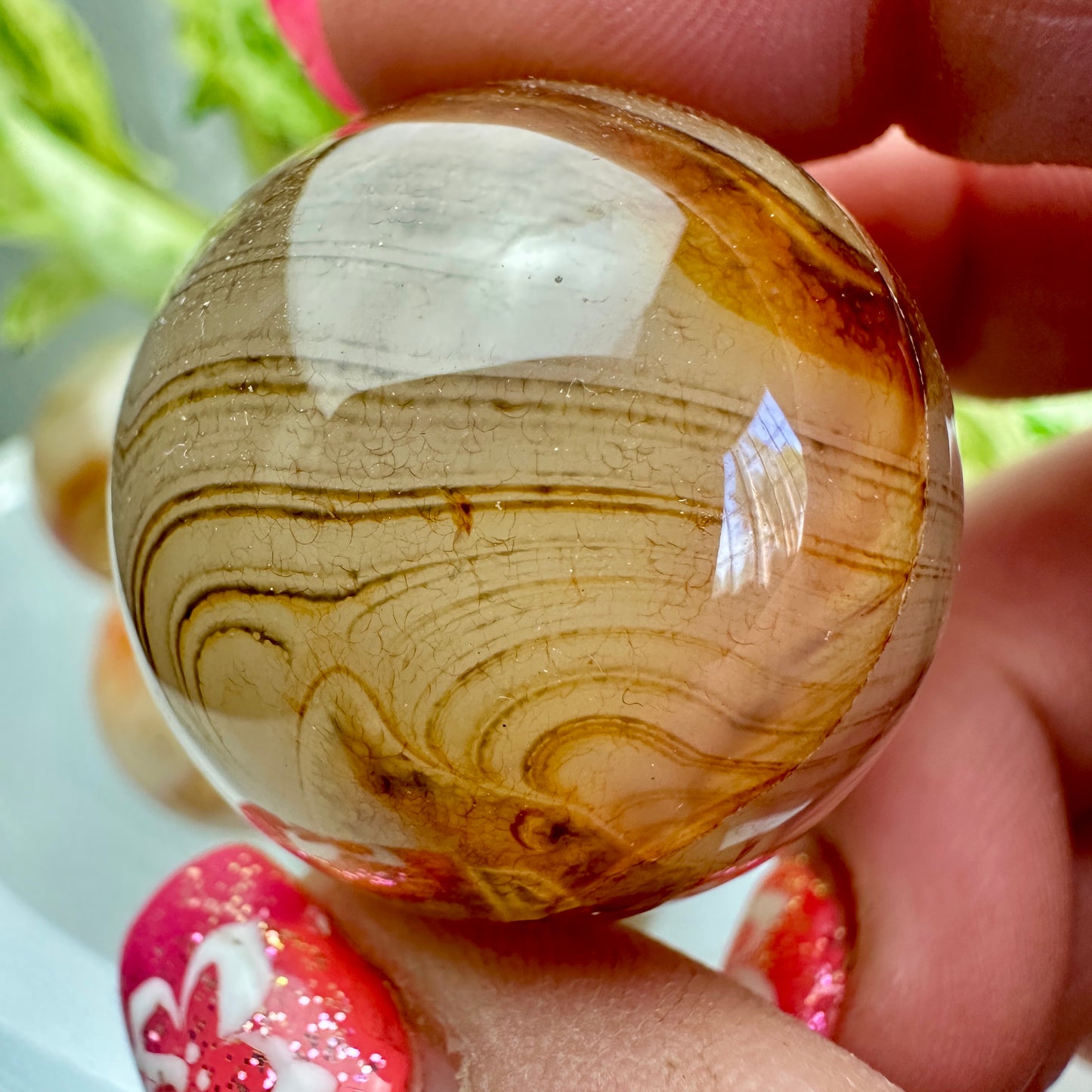 Sardonyx Sphere - Katie's Mystic Crystals