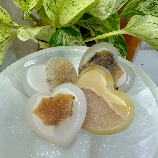 Druzy Agate Hearts - Katie's Mystic Crystals