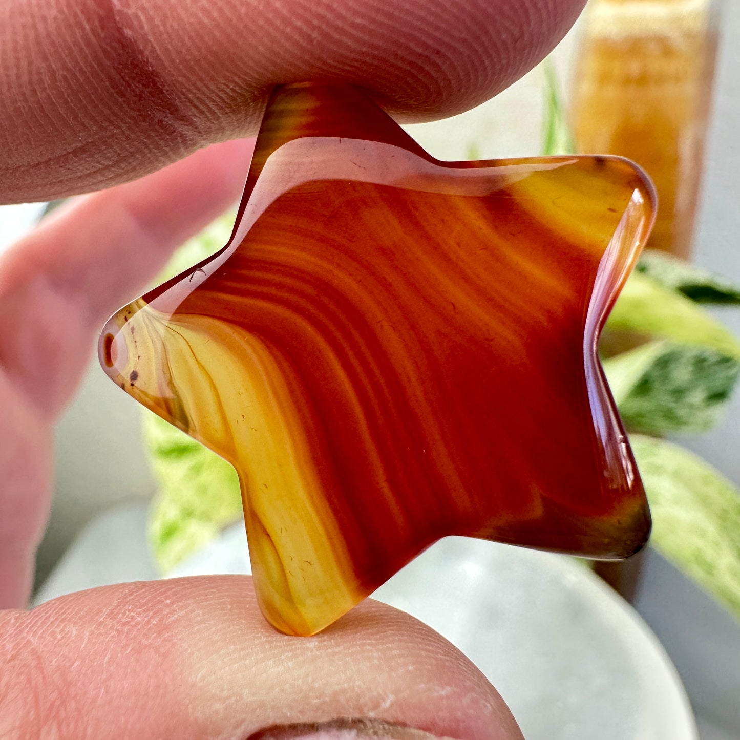 Banded Carnelian Stars — 1 inch
Motivation | Vitality | Creative Fire