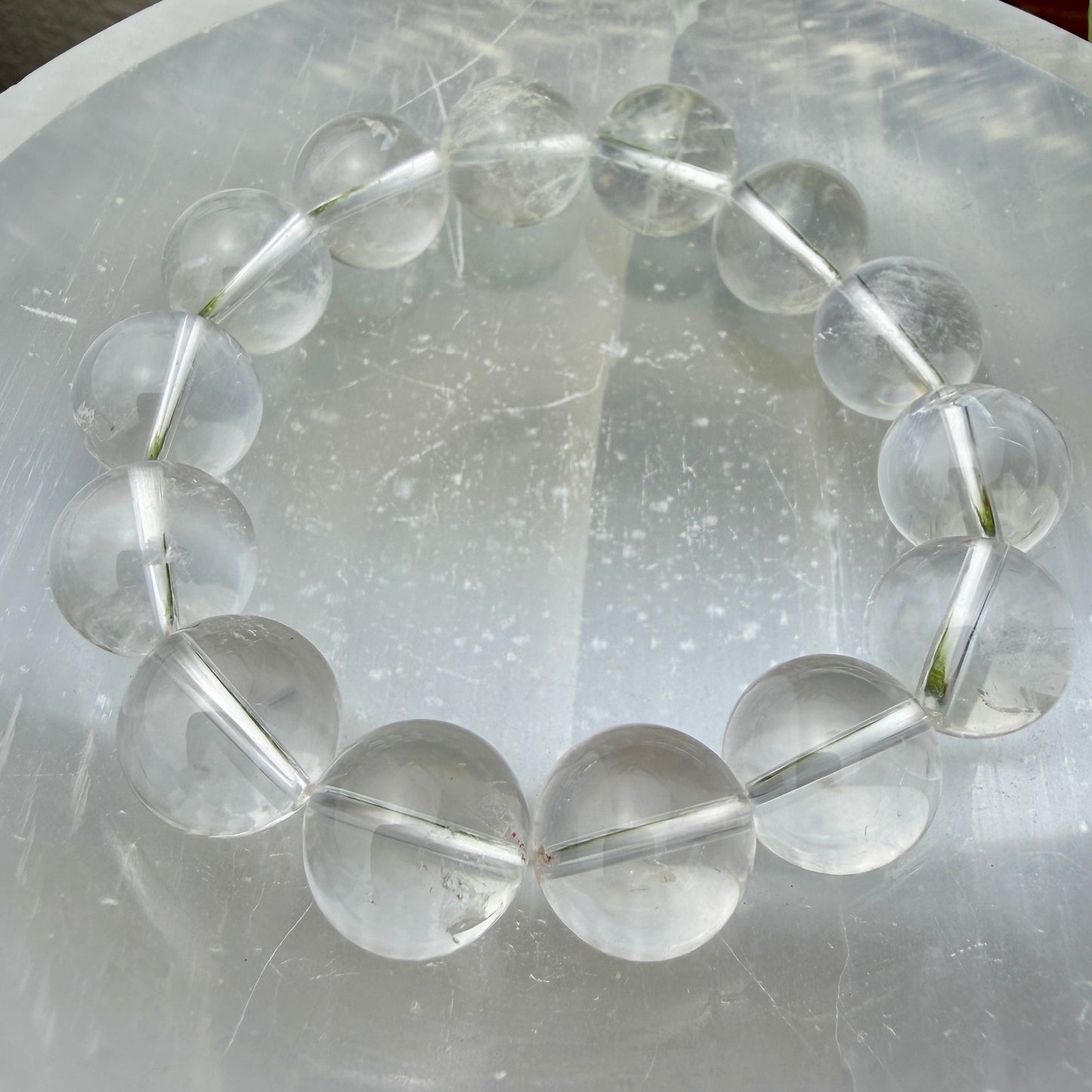 9–16mm Crystal Bead Bracelets – Genuine Gemstones
