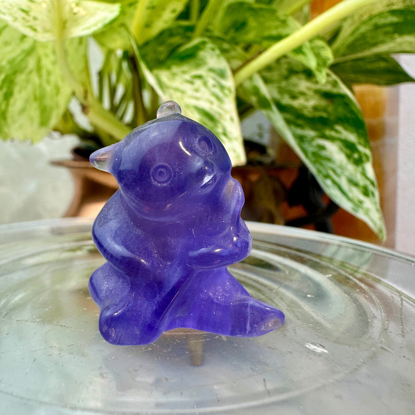 Purple Fluorite Panda — 1.1 inch
Clarity | Calm | Spiritual Protection