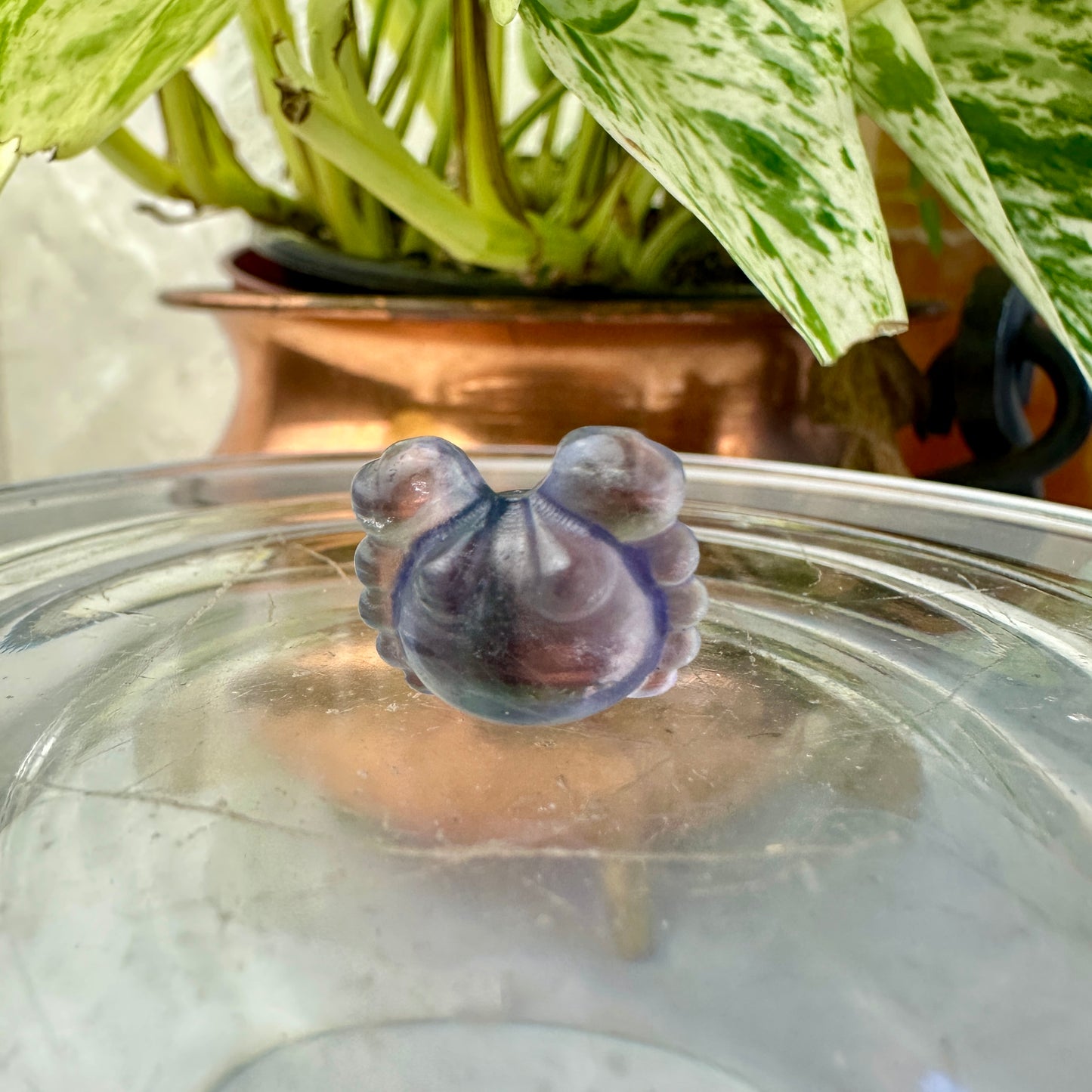 Mini Fluorite Crystal Figurines - Micro Mini Figurines - Natural Crystal Home Decor