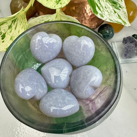 Grape Agate Heart - 1 inch