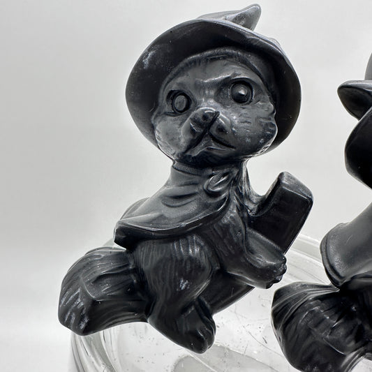 Black Obsidian Witch Cat 3.5in