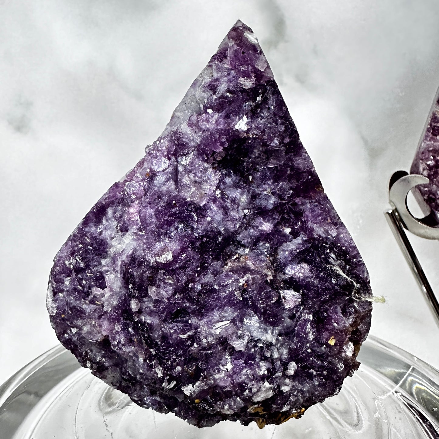 Mica Lepidolite Rhombus with stand - Katie's Mystic Crystals