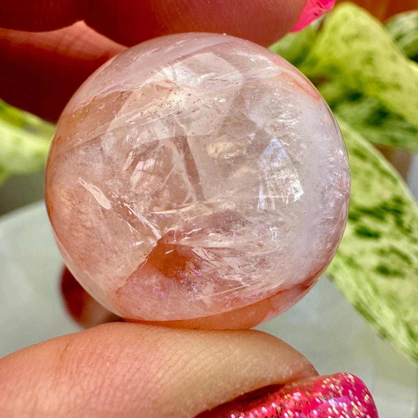30mm Fire Quartz Sphere