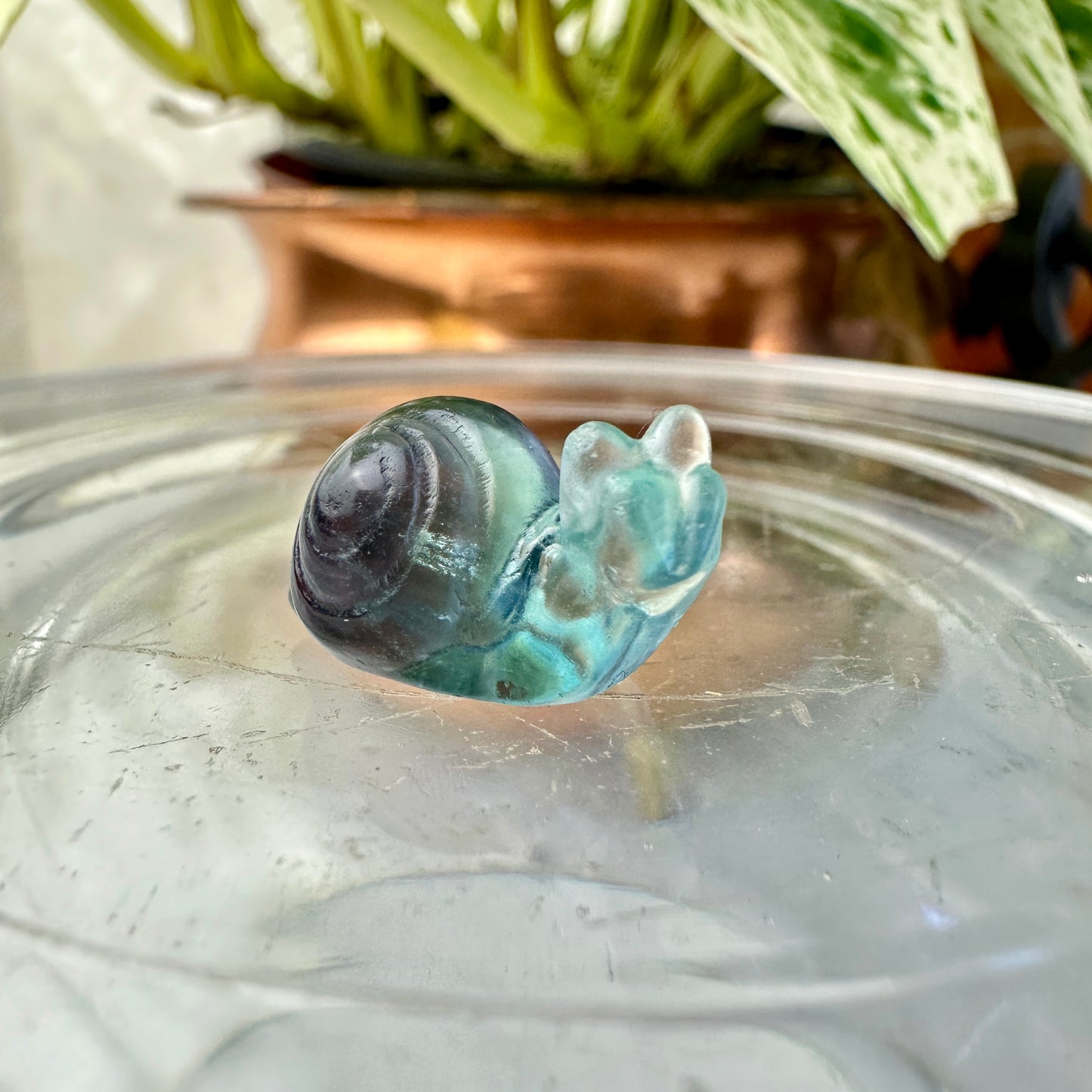 Mini Fluorite Crystal Figurines - Micro Mini Figurines - Natural Crystal Home Decor