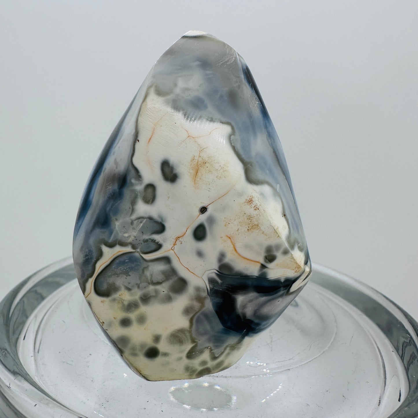 Orca Agate Flames