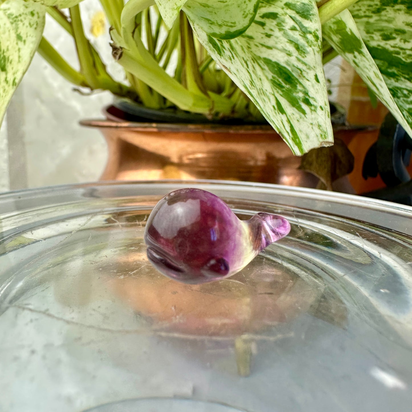 Mini Fluorite Crystal Figurines - Micro Mini Figurines - Natural Crystal Home Decor