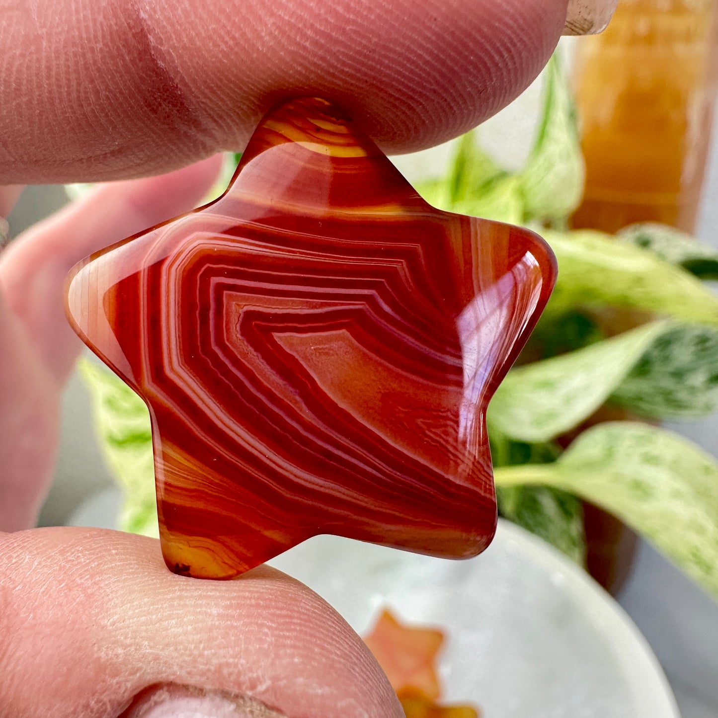 Banded Carnelian Stars — 1 inch
Motivation | Vitality | Creative Fire
