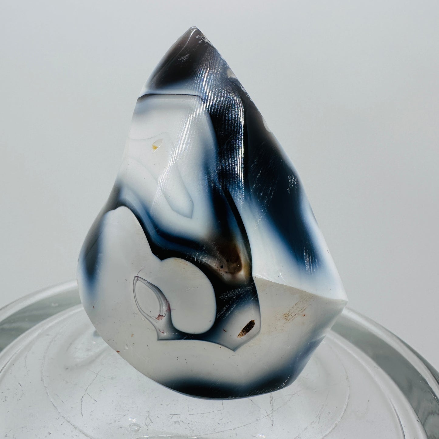 Orca Agate Flames