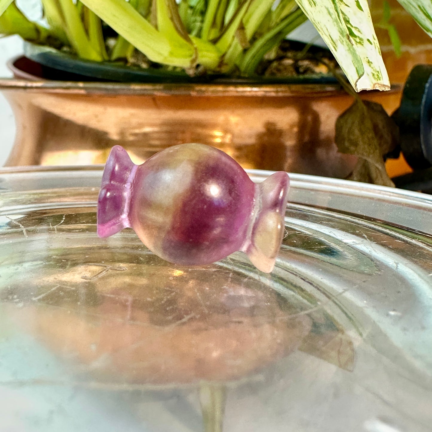 Mini Fluorite Crystal Figurines - Micro Mini Figurines - Natural Crystal Home Decor