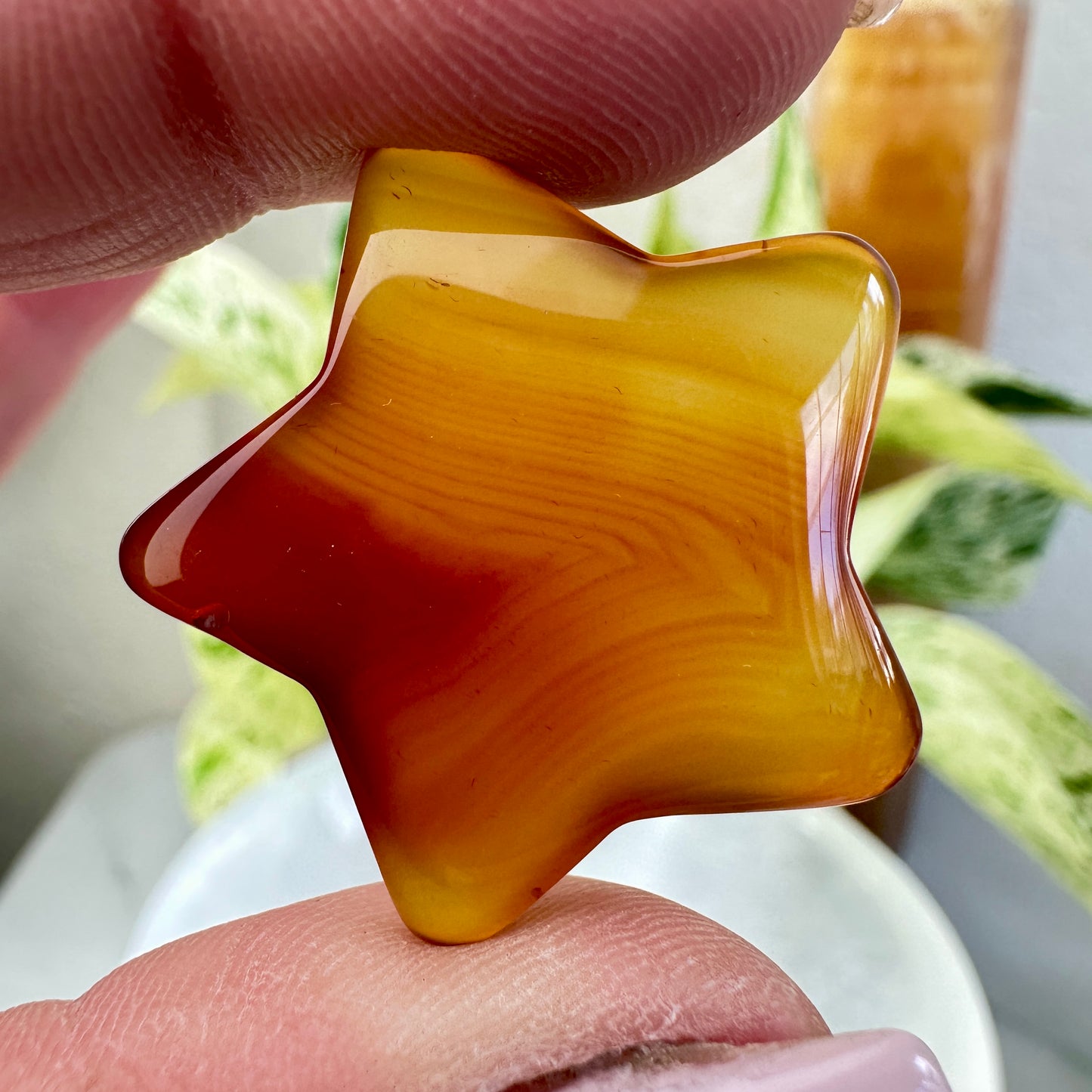 Banded Carnelian Stars — 1 inch
Motivation | Vitality | Creative Fire