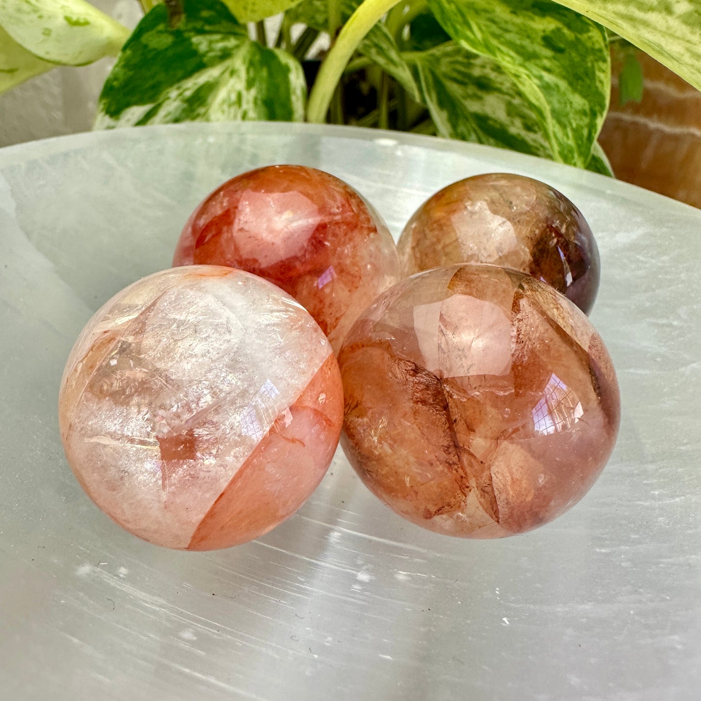 30mm Fire Quartz Sphere
