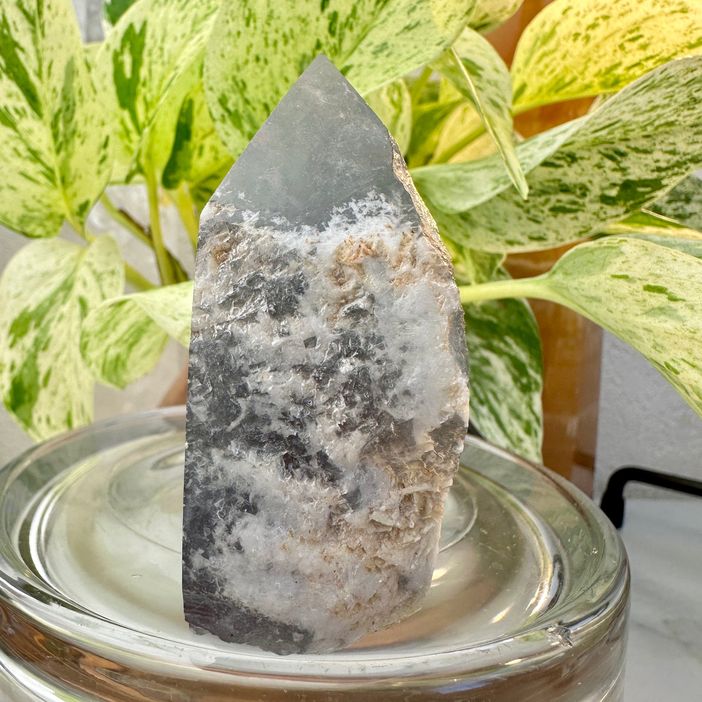 Rainbow Fluorite Raw Edge Tower — 3 inch | 6.8 oz
Focus | Clarity | Aura Cleansing