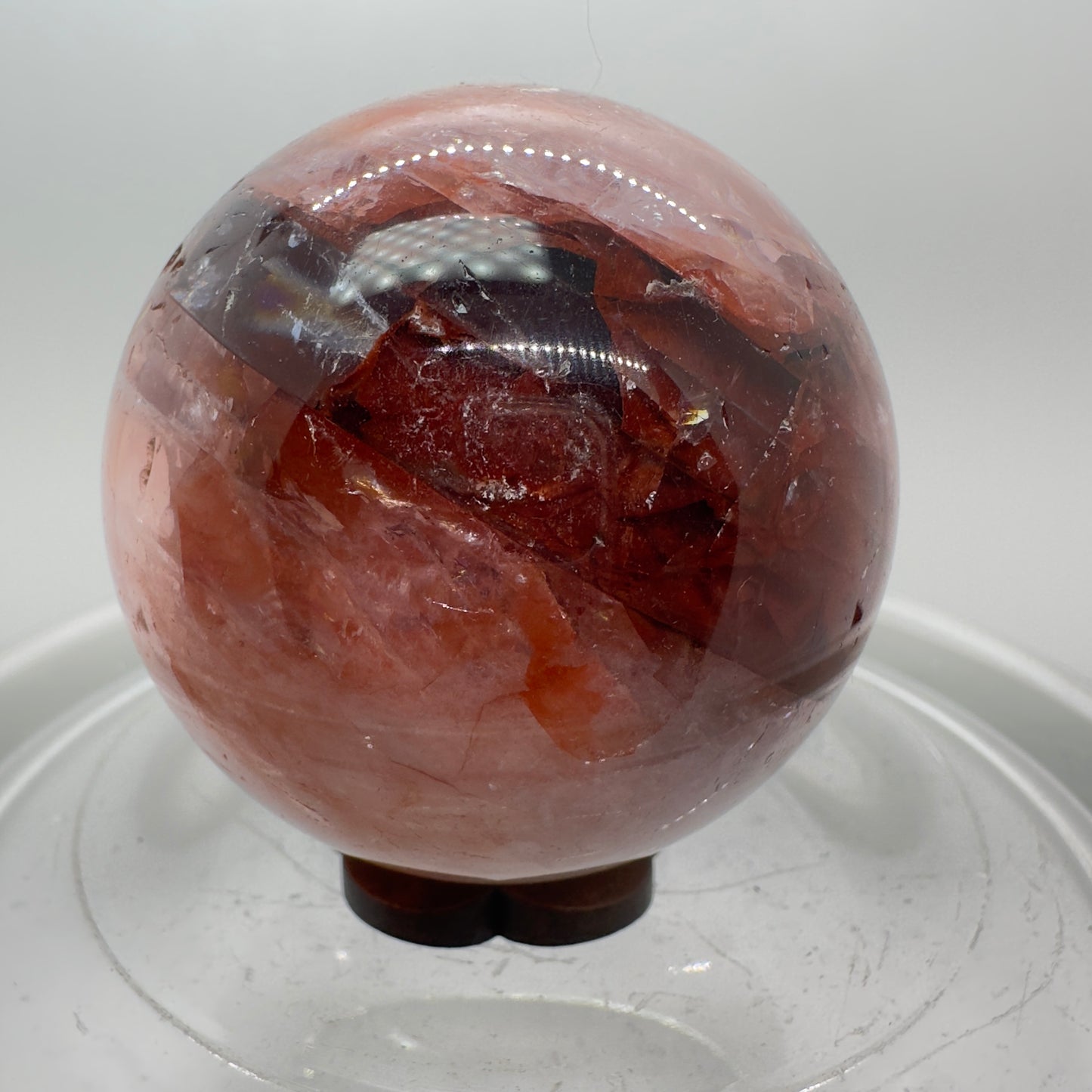 51mm Fire Quartz Crystal Sphere