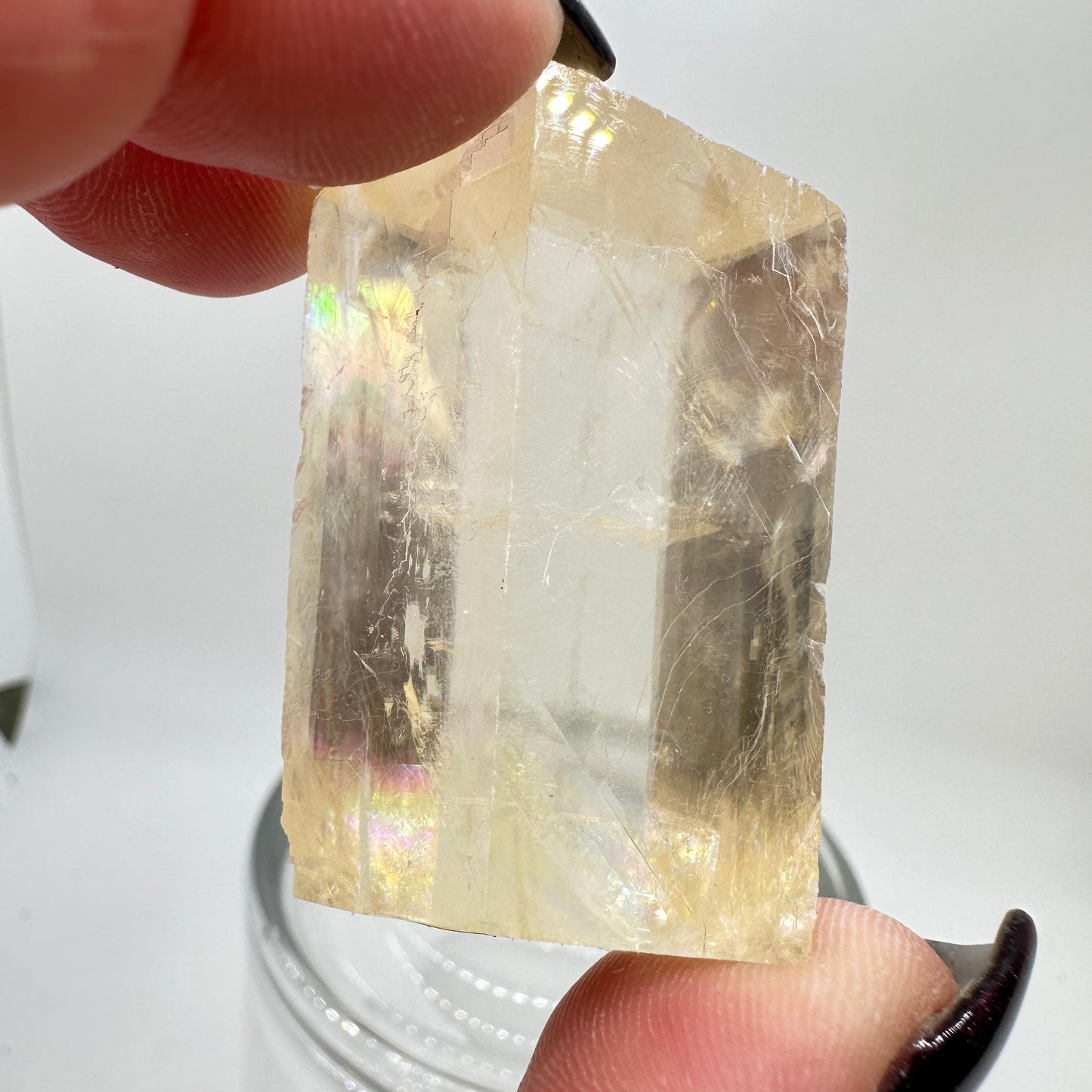 Optical Calclite with Rainbows - Mexico - Katie's Mystic Crystals