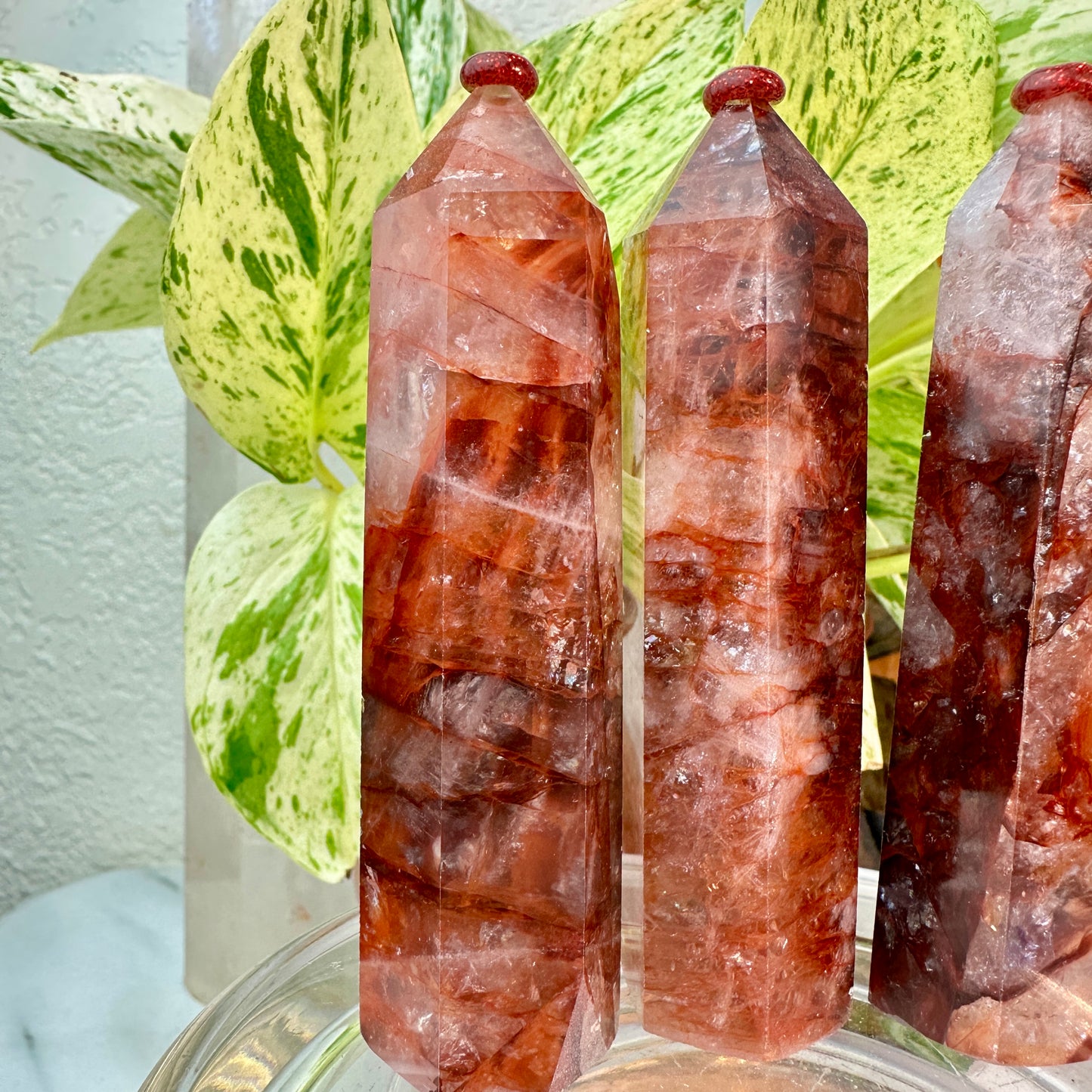 Fire Quartz Points — 3.8 inch
Focus | Grounding | Emotional Clarity