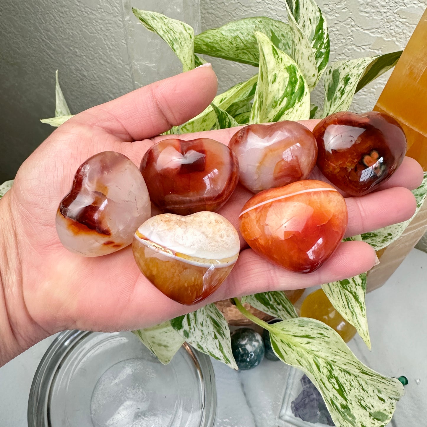 Carnelian Heart - 1 Inch - Intuitive Pick - Katie's Mystic Crystals