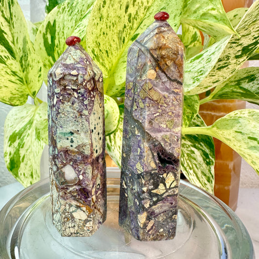 Sugilite Points — Approx. 3.4 inch
Spiritual Protection | Deep Healing | Soul Purpose - Katie's Mystic Crystals