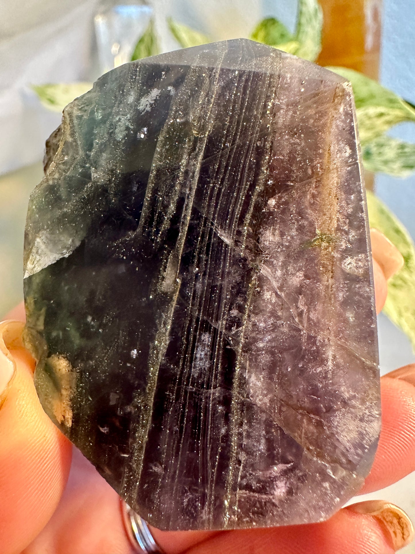 Pyrite in Fluorite Raw Edge Tower — D
2.3 in tall × 1.7 in wide × 0.9 in thick | 5 oz
Focus | Protection | Abundance Mindset - Katie's Mystic Crystals