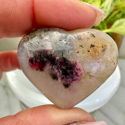 Imperfect Rhodonite Hearts - Intuitive Pick